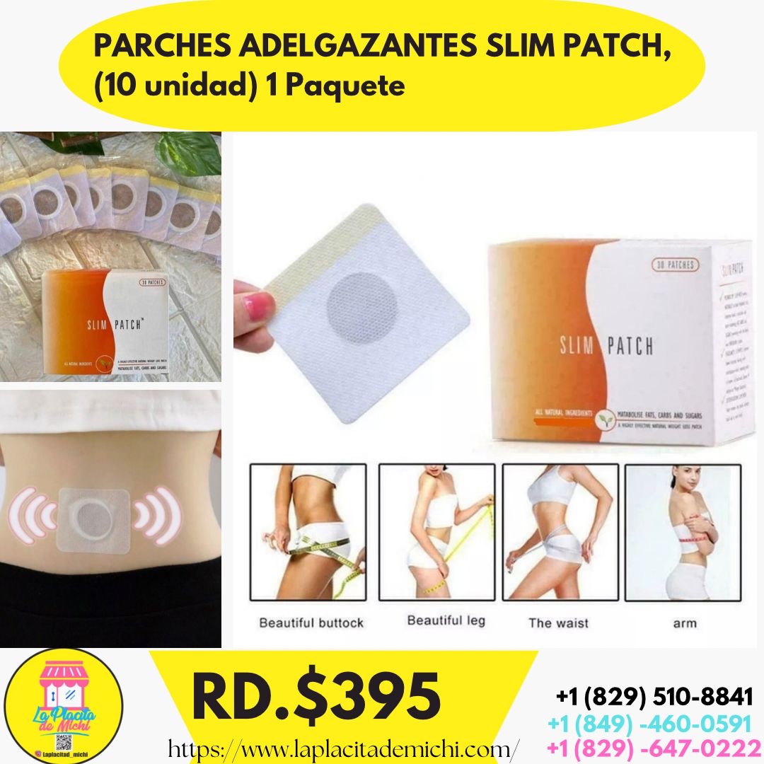 PARCHES ADELGAZANTES SLIM PATCH, (10 unidad)