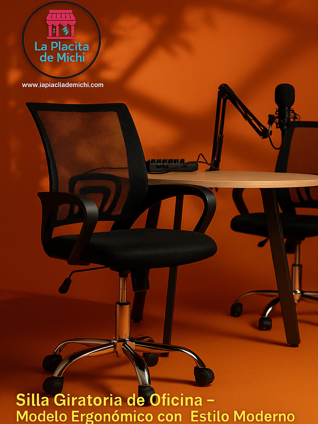 🪑 Silla Giratoria de Oficina – Modelo Ergonómico con Estilo Moderno
📦 Código: 9050