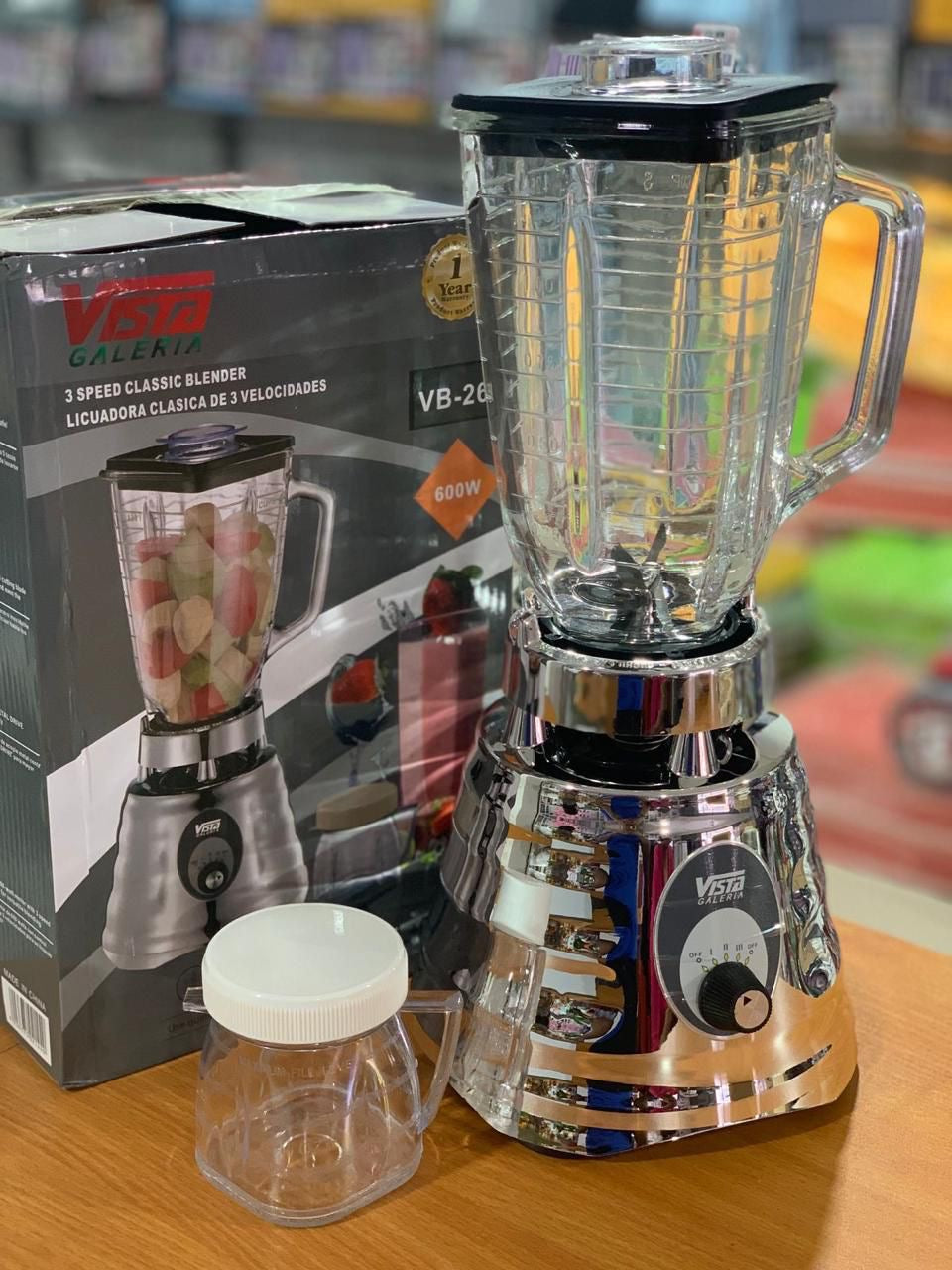 Licuadora de Cristal (600w) (Cod.Vb-266)