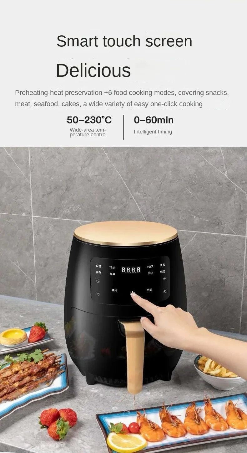 🔥🍟 FREIDORA DE AIRE SILVER CREST 6L 🍗🔥
✨ Cocina más saludable, rápida y sin aceite ✨
(Capacidad XL de 6L – 2400W)