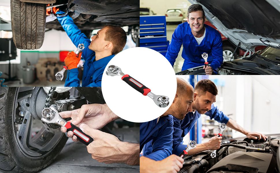 🔧 Llave Universal 52 en 1 con Trinquete 360° (Cod.187)