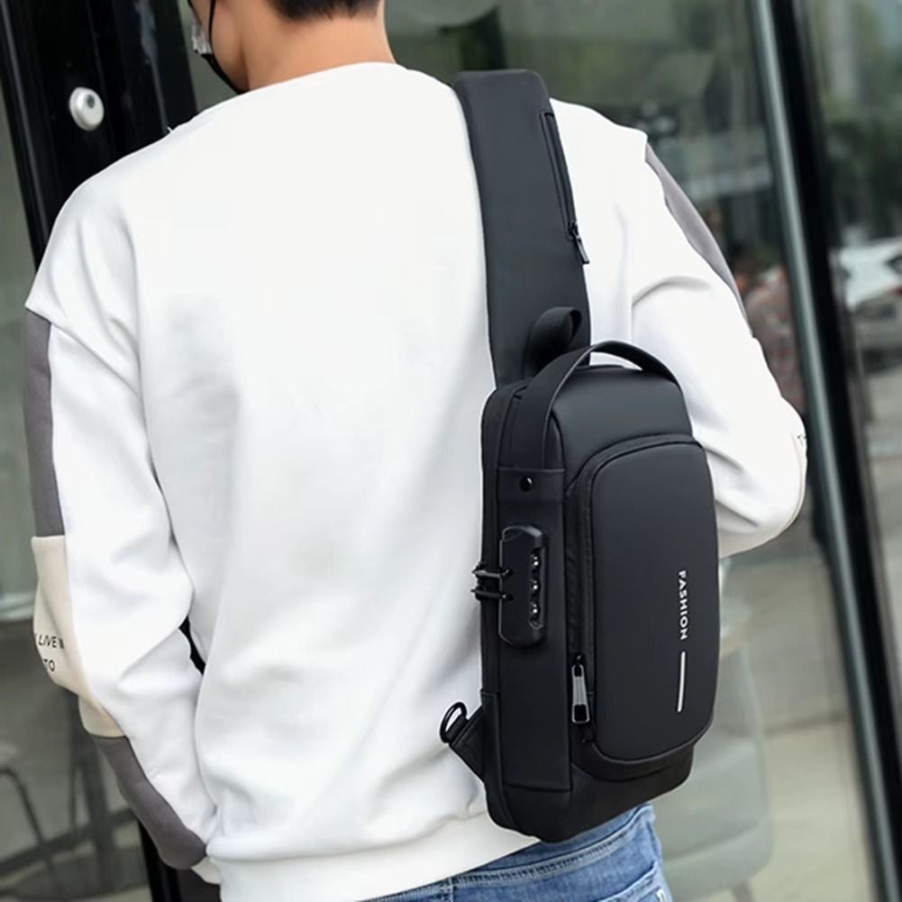 Bolso Cruzado de Hombre Impermeable y Candado de Seguridad
(Cod.M-35)