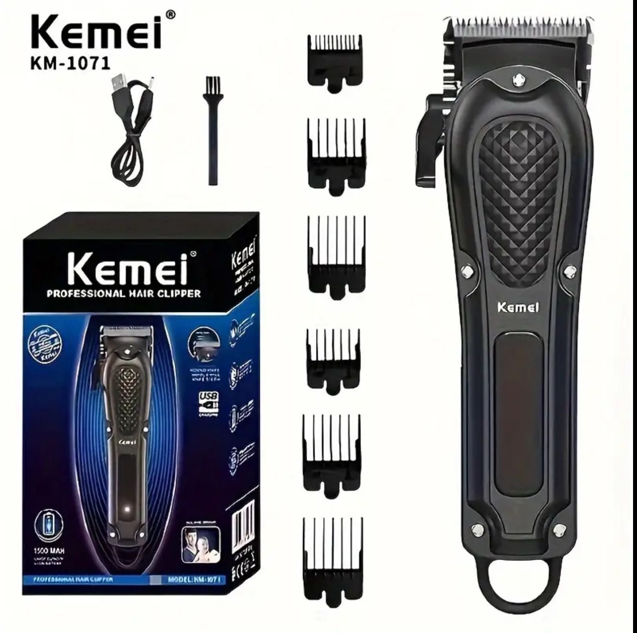 Combo Kemei 2 en 1
Abejón de Recortar + Trimmer de Afeitar