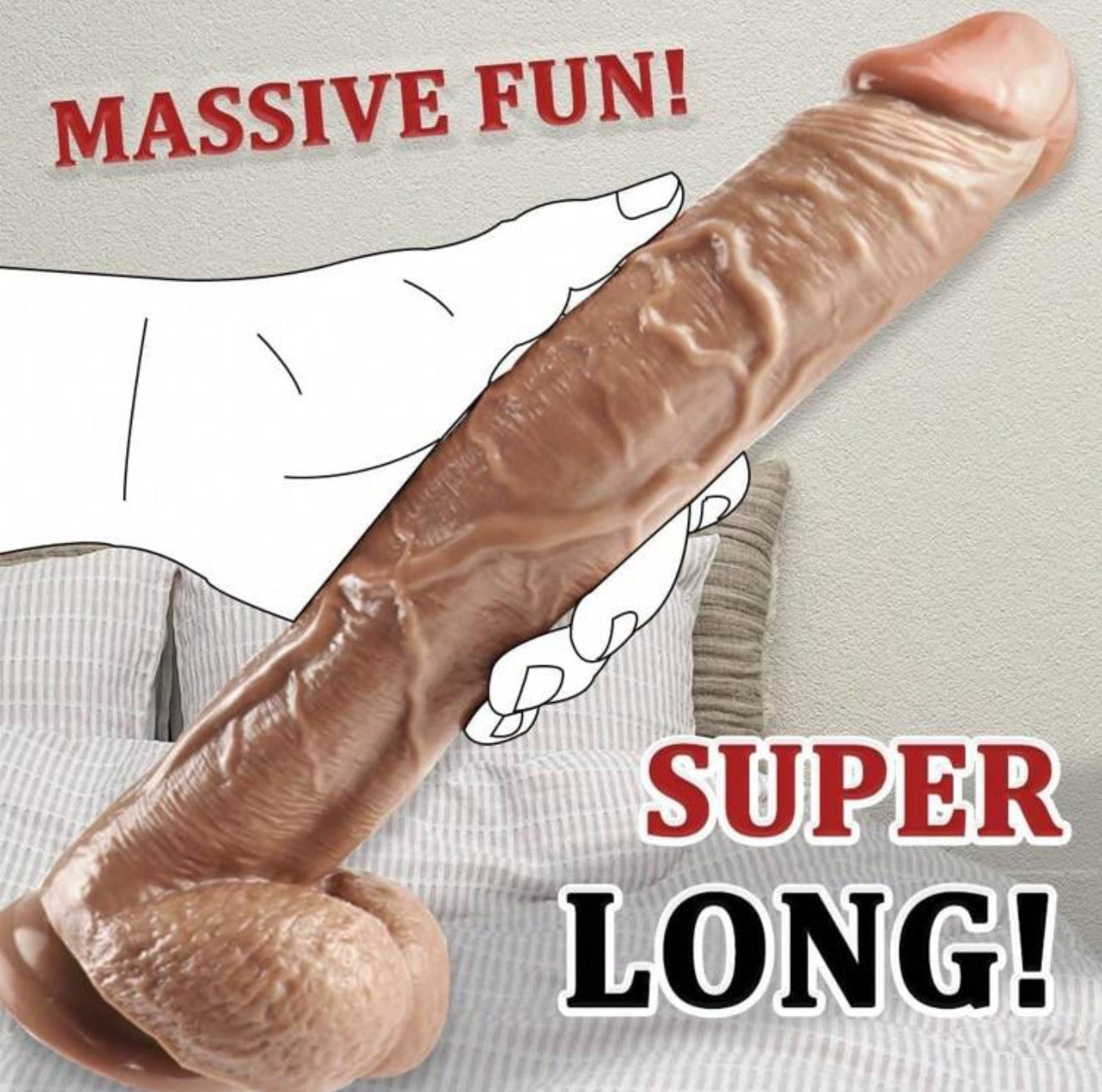 Dildo Realista Extra Grande