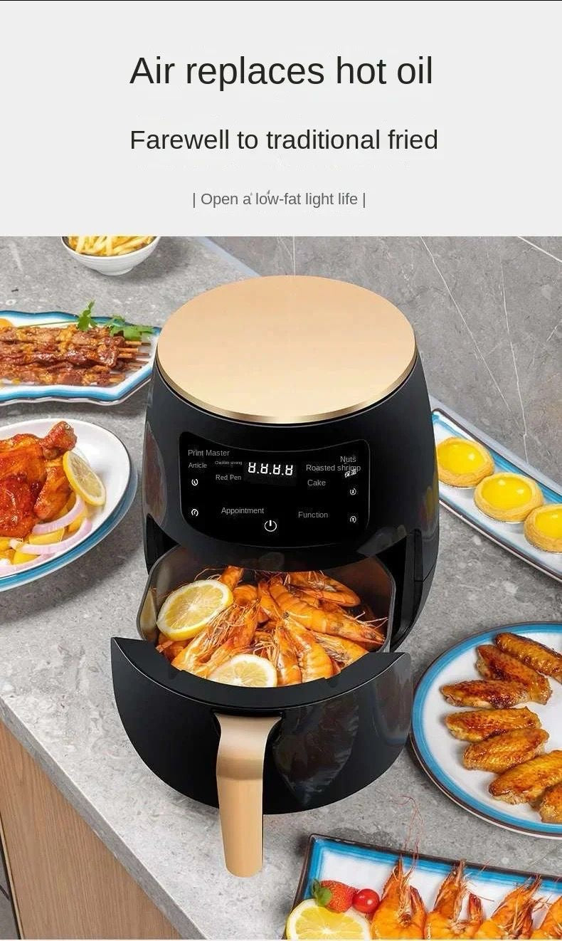 🔥🍟 FREIDORA DE AIRE SILVER CREST 6L 🍗🔥
✨ Cocina más saludable, rápida y sin aceite ✨
(Capacidad XL de 6L – 2400W)