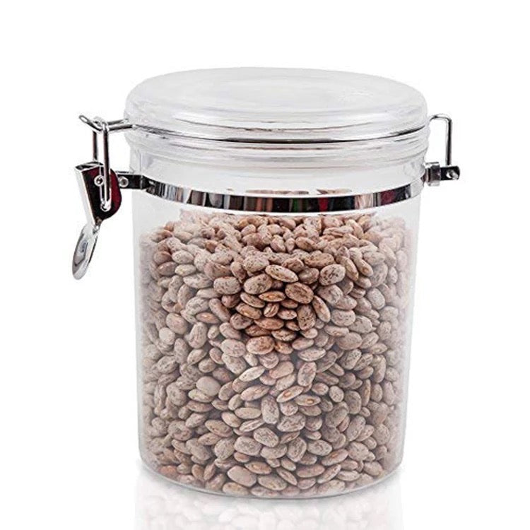 ✨ Set de Envases Organizadores Herméticos con Cierre Metálico (4 en 1)✨
¡Mantén tu cocina ordenada y tus alimentos siempre frescos! 🌾🍪☕