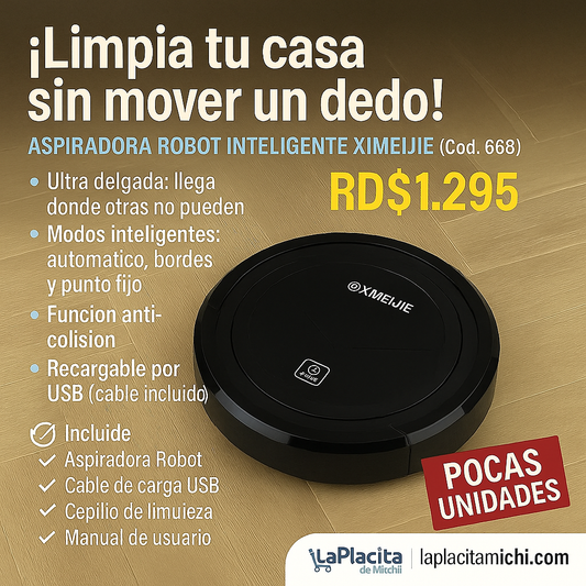 Aspiradora Robot Inteligente Limpiador (Cod.668)