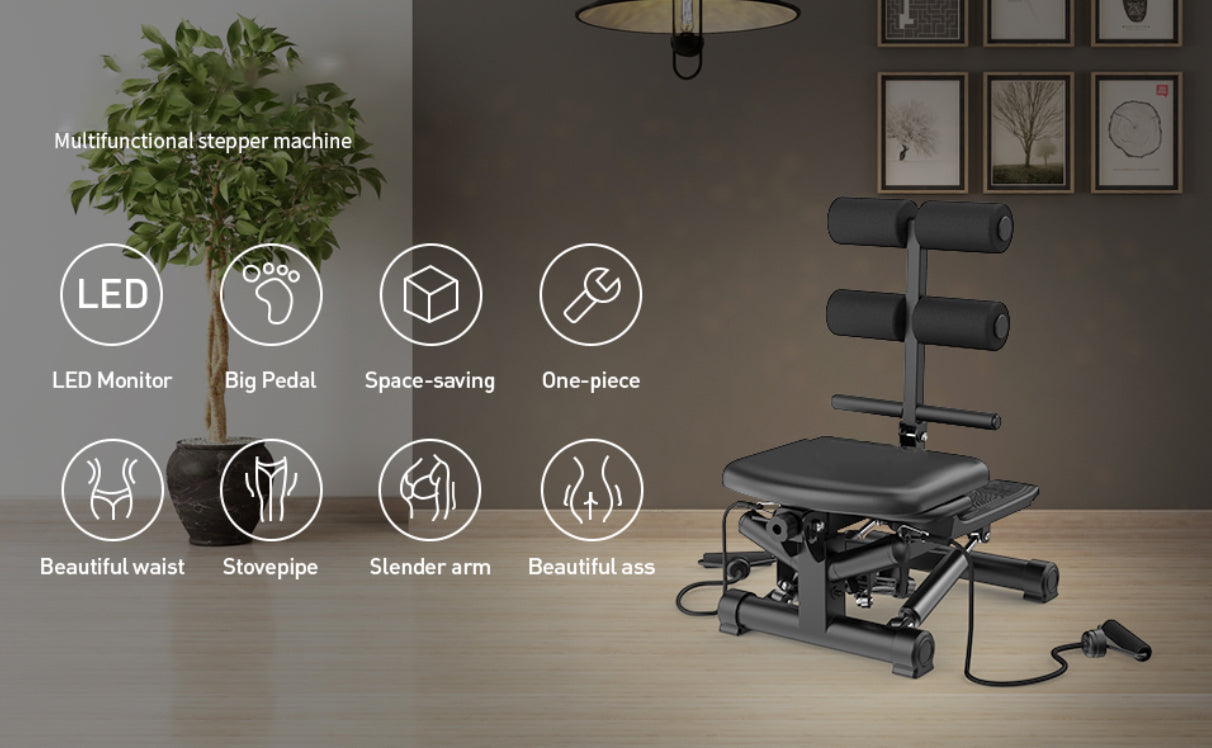 🏋️♀️ Máquina Stepper Multifuncional 3 en 1 – Entrenamiento Total del Cuerpo 🏋️♀️
(Cod. BS-HP1)
💰 Precio: RD$5,495