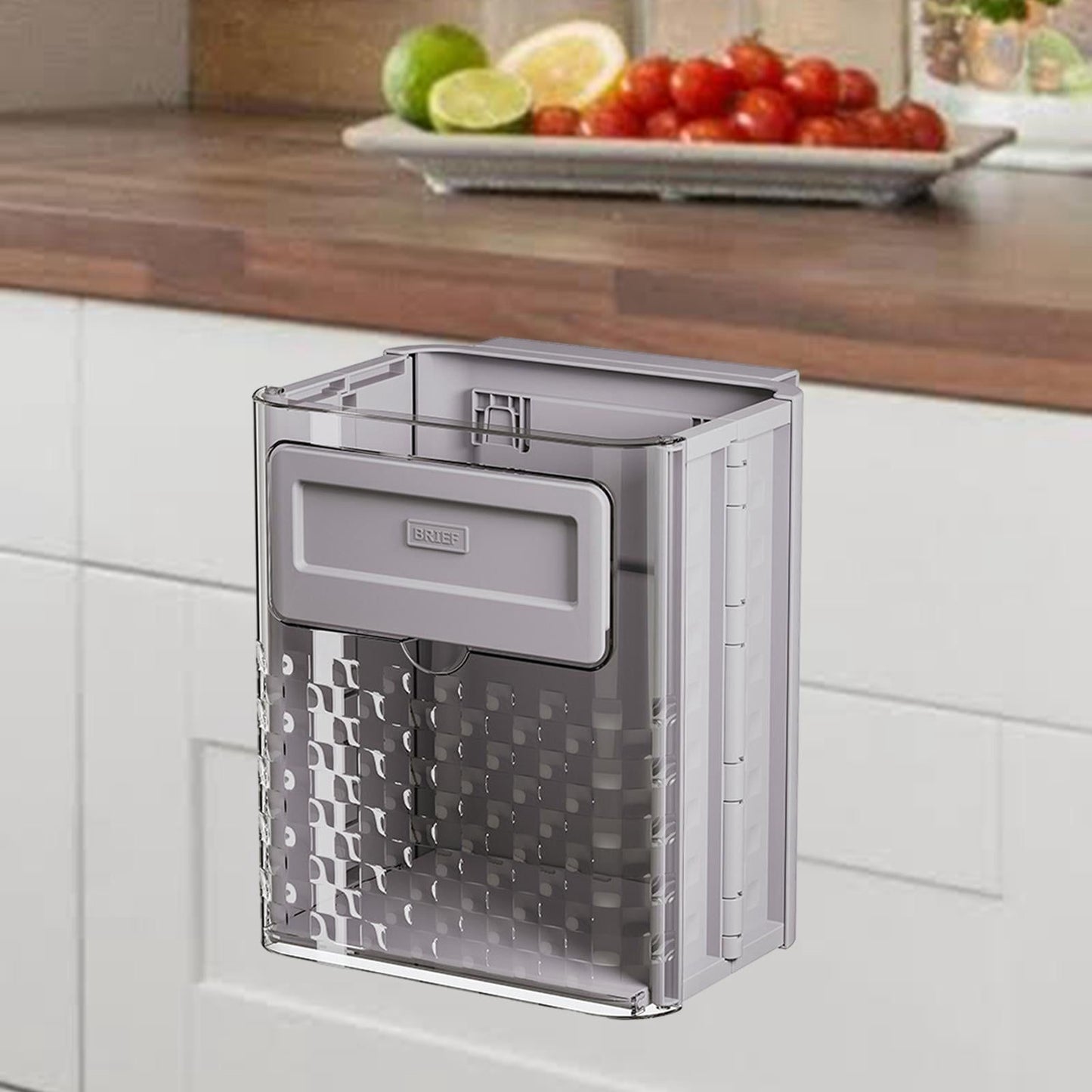 Zafacón Plegable de Cocina Portátil Transparente (Cod.T-001)
