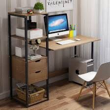 🪑✨ Escritorio Multifuncional con Estante Lateral (Color Marrón) (Cod. 88002) ✨🪑
💰 RD$2,995