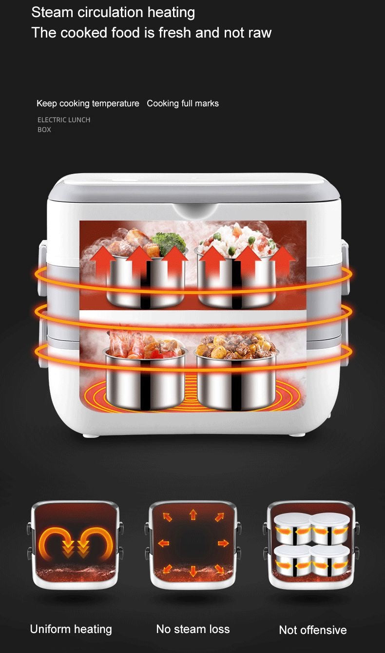 🍱✨ ¡Dile adiós a la comida fría!
Con la Lonchera Eléctrica Multifuncional de Doble Capa disfrutarás de tus comidas siempre calientes, frescas y con el mejor sabor 💯🔥