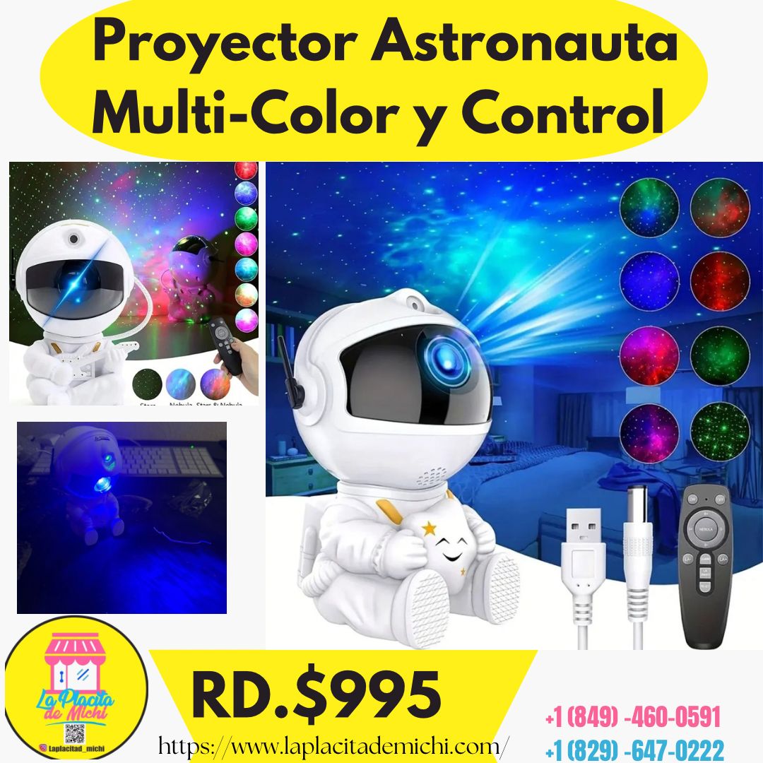 Proyector Astronauta Multi-Color y Control