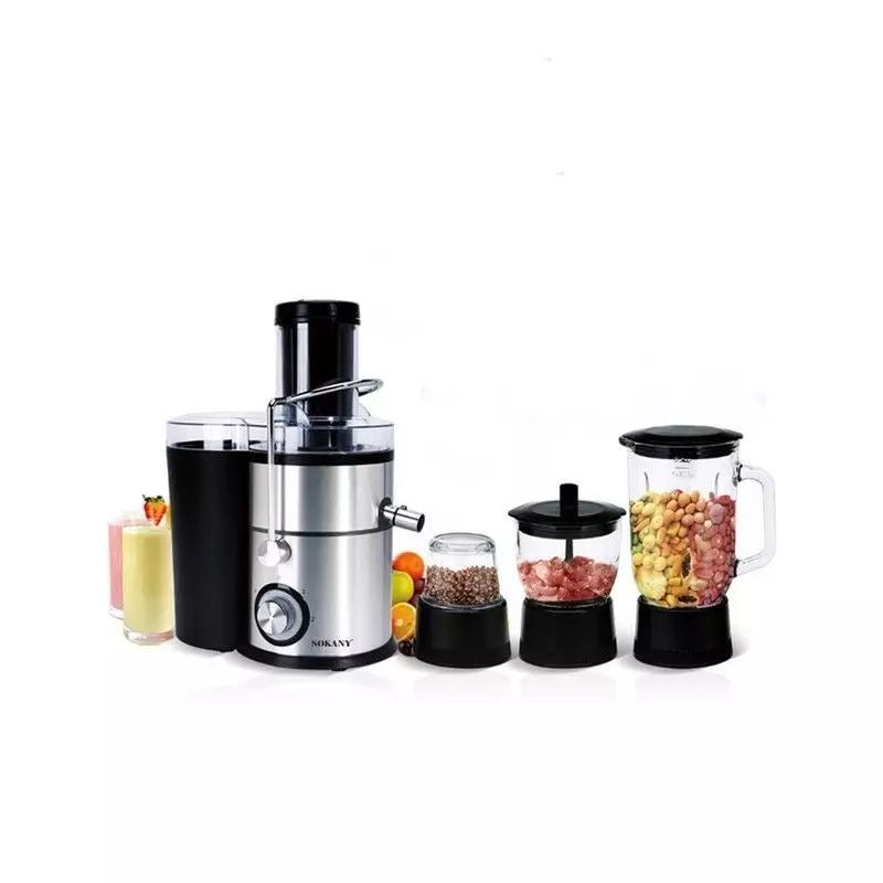 Extractor de Jugos, Licuadora, Molinillo, Moledor de Carnes -850W- (4 en 1) (Cod.808)