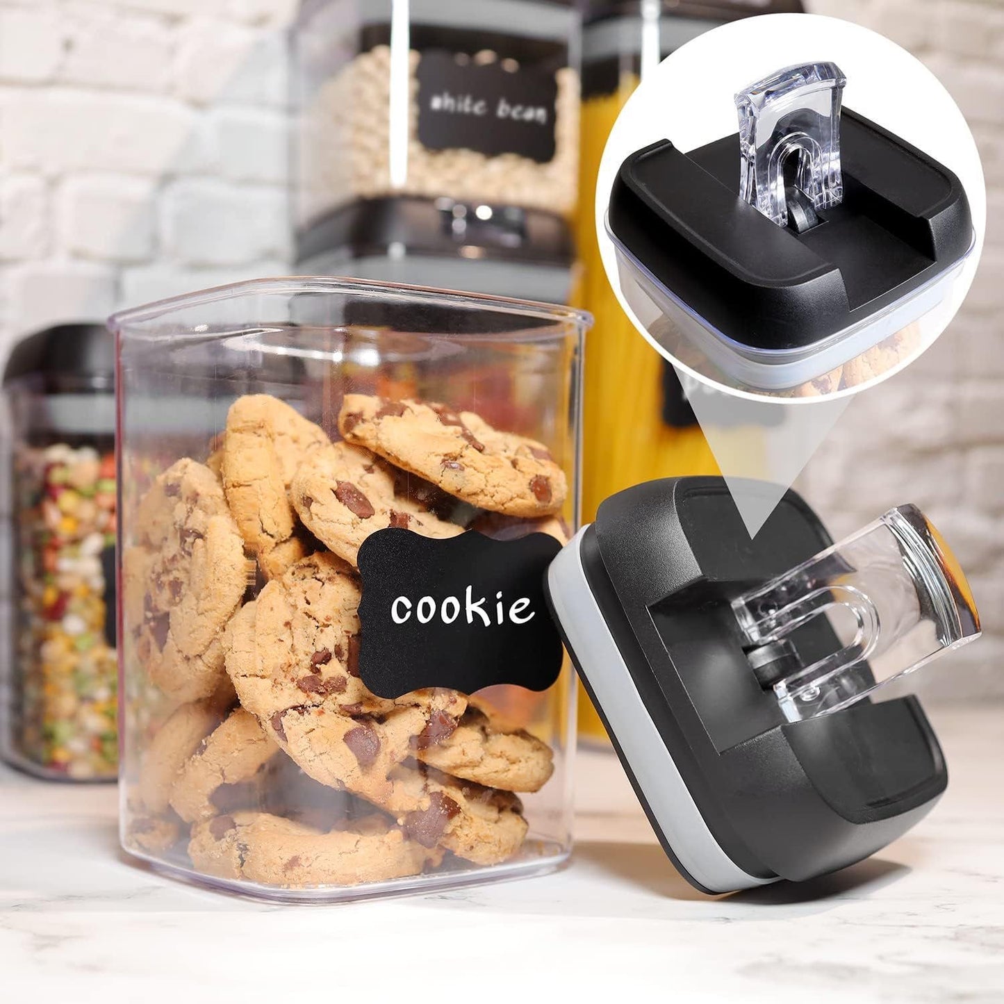 🥳✨ Set de Envases Organizadores Herméticos 7 en 1 ✨🥳
¡Despídete del desorden en tu cocina y mantén tus alimentos siempre frescos! 🥖🍪🍬