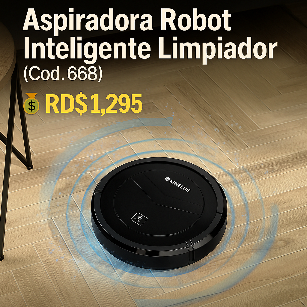 Aspiradora Robot Inteligente Limpiador (Cod.668)