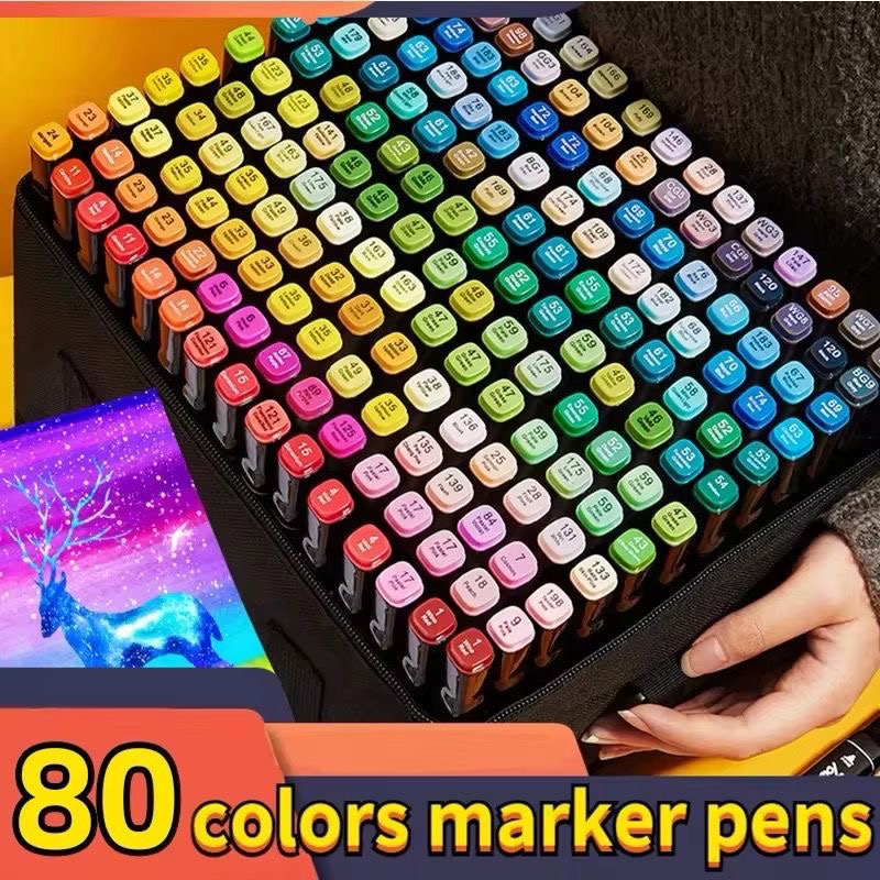 Estuche de Colores Doble Punta (80 Pcs)
