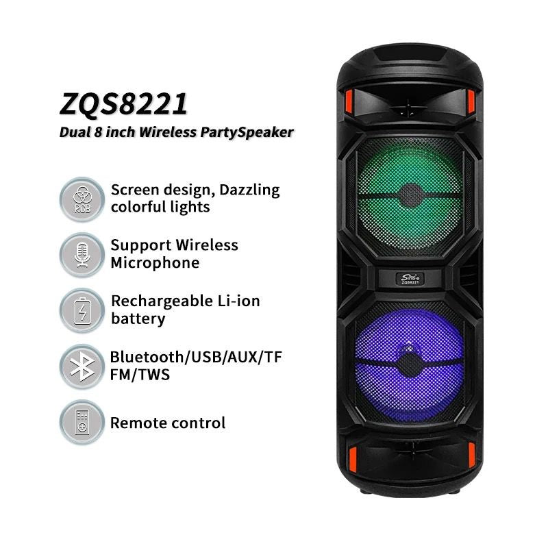 Bocina Bluetooth 8”x2