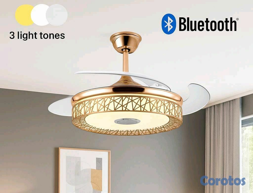 ✨💡 VENTILADOR DE TECHO MODERNO LED + BOCINA BLUETOOTH – TODO EN UNO 💡✨
📌 (Cod. 027)
💰RD$3,995