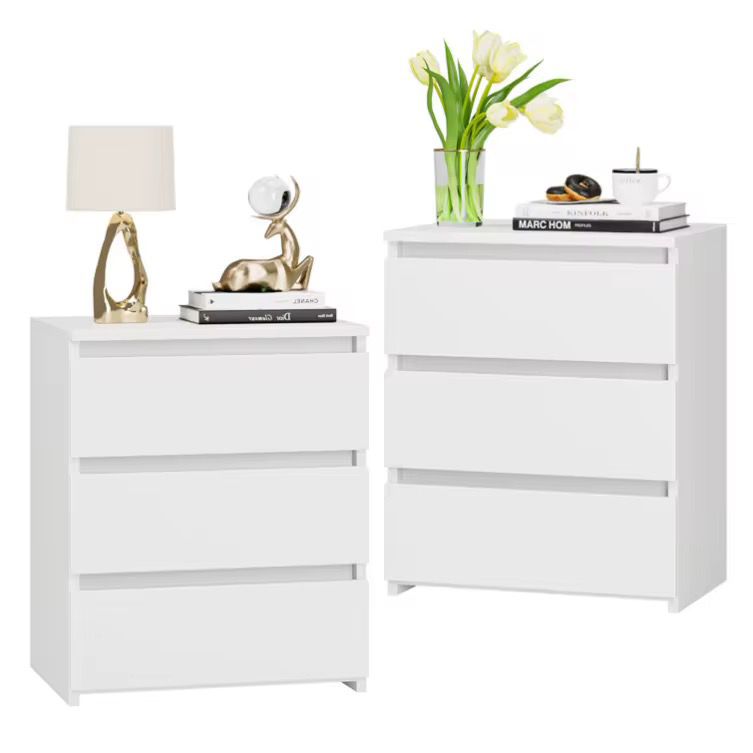 🛏️ Mesita de Noche de Madera Blanca – Elegancia y Funcionalidad en Cada Rincón
(Cod.283275)