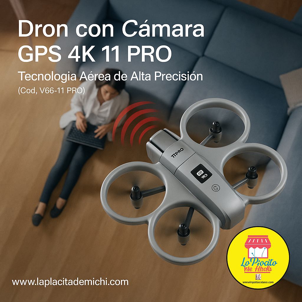 📦 Dron con Cámara GPS 4K 11 PRO – Tecnología Aérea de Alta Precisión
(Cod. V66 11 PRO)