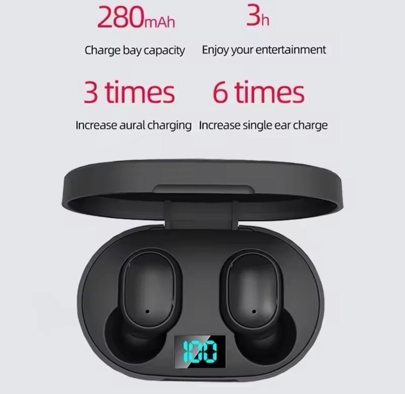 Audífonos Bluetooth Portátil (E6S)