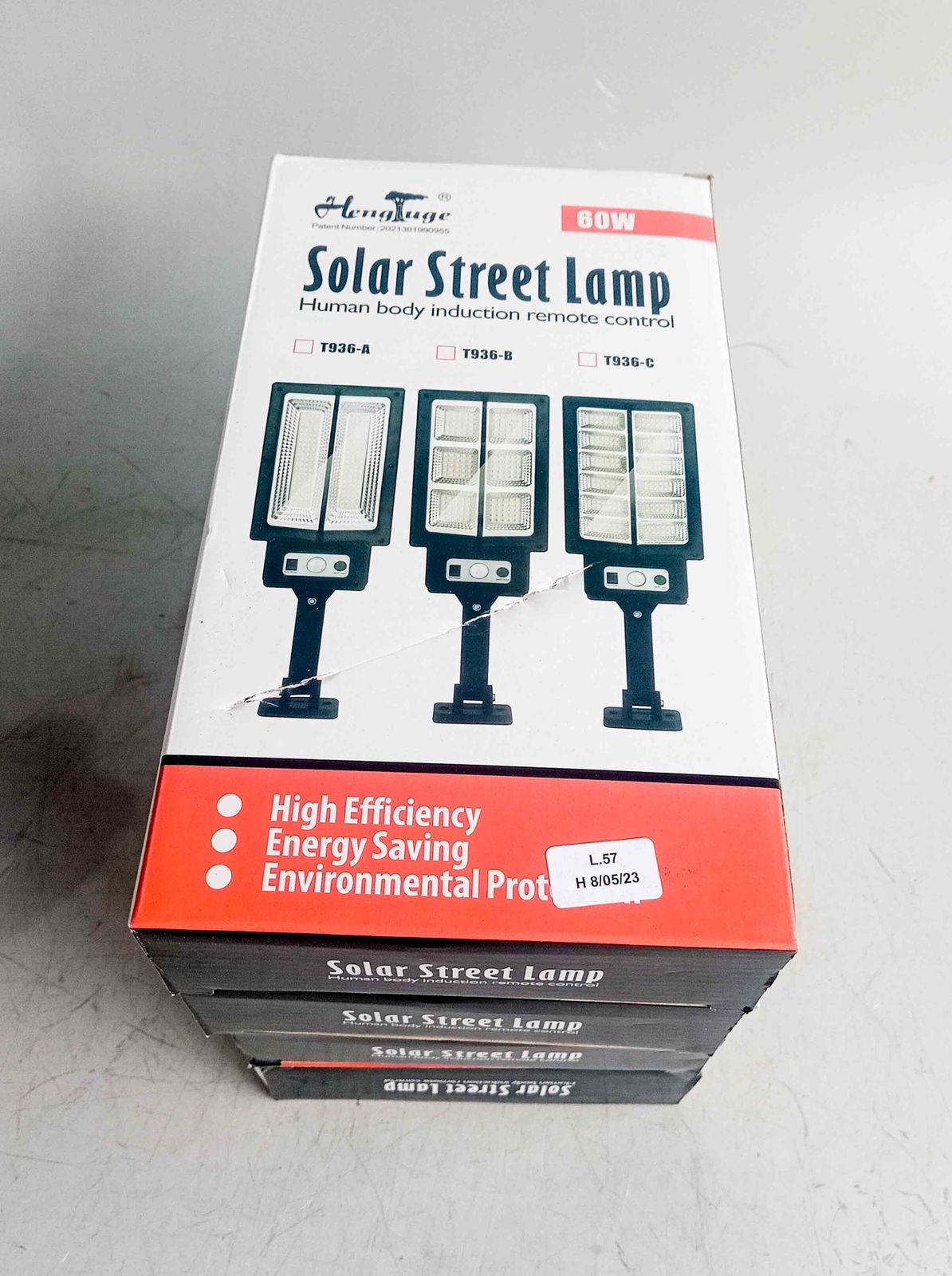 Lámpara Solar (60W) y Sensor de Movimiento (Cod. T936)