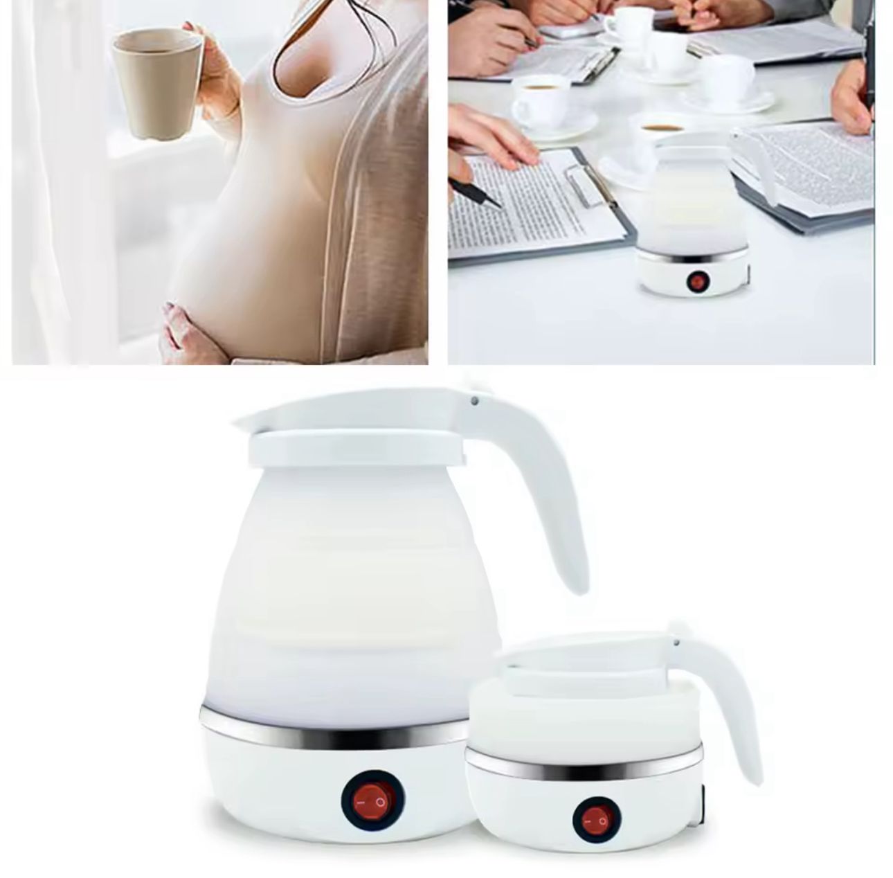 🔥🚿 Hervidor Eléctrico Plegable de Viaje – 600W / 600ml (Cod.2008)