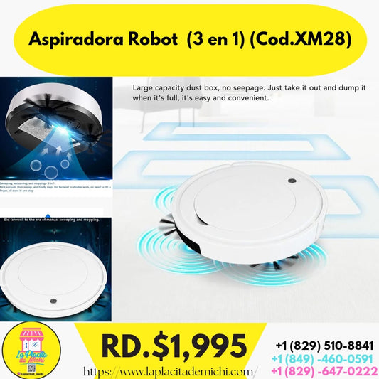 Aspiradora Robot  (3 en 1) (Cod.XM28)