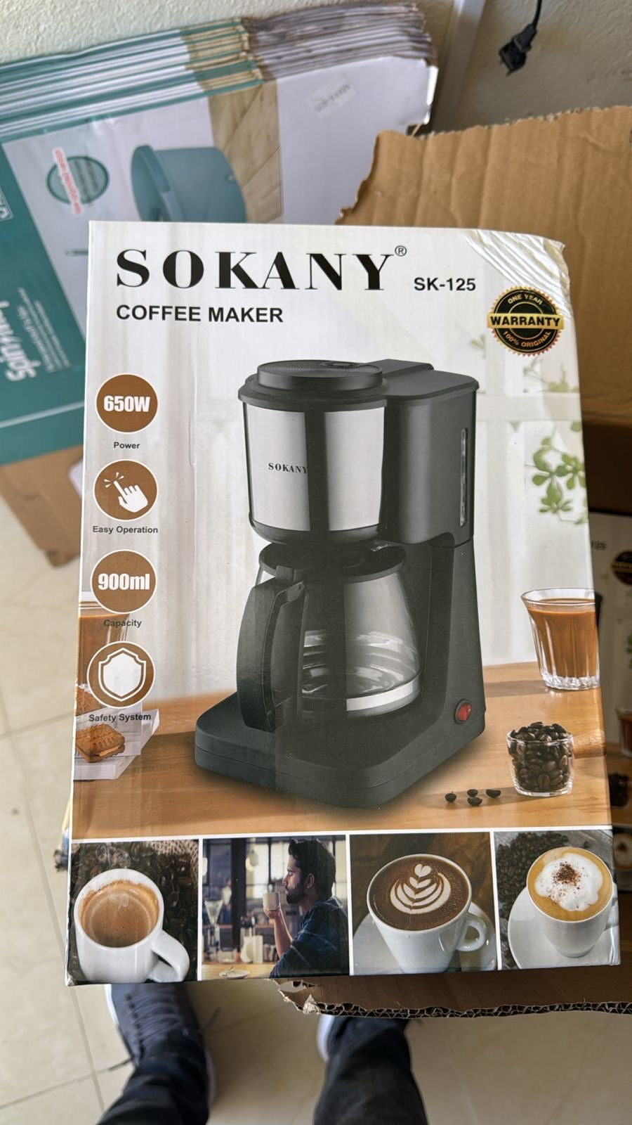 Cafetera Eléctrica *SOKANY*(Cod.SK-125)