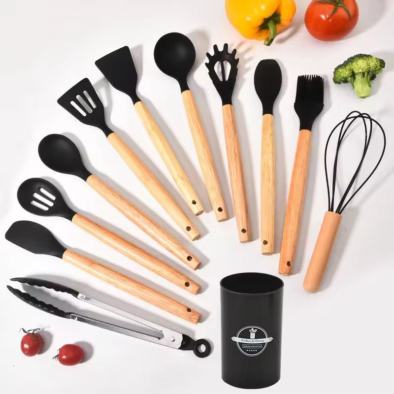 🍳✨ Dale estilo y practicidad a tu cocina con este Set de Utensilios de Silicona con Mango de Madera ✨🍴
🍳 Juego de 12 Utensilios de Cocina Antiadherentes (Cod.008)
💰 Precio: RD$995 (Oferta 🔥🔥🔥)