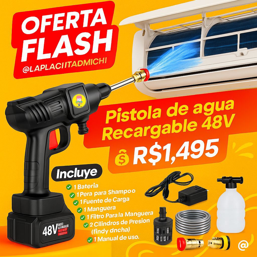 Pistola de agua Recargable 48V (Cod.025)