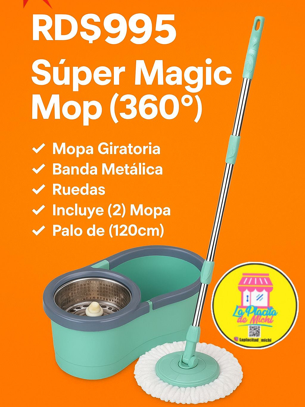 Súper Magic Mop (360º) Car Mop