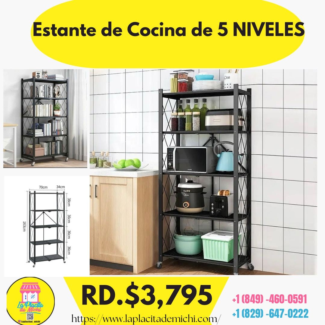 Estante de Cocina de 5 NIVELES