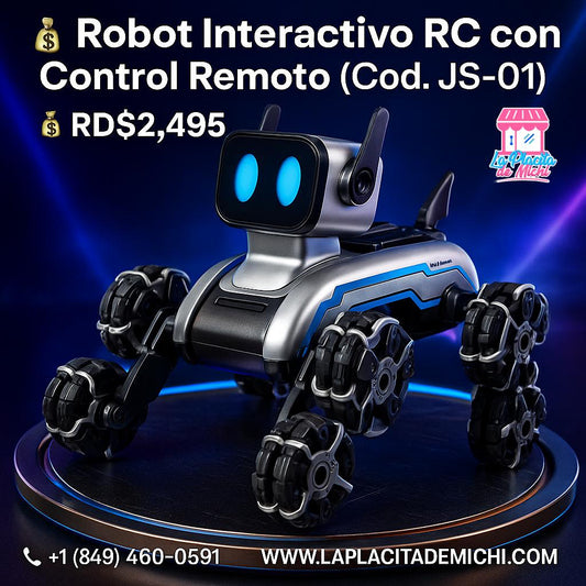🤖💥 ¡El amigo robot que todos los niños quieren!
🎮 Robot Interactivo RC con Control Remoto (Cod. JS-01)