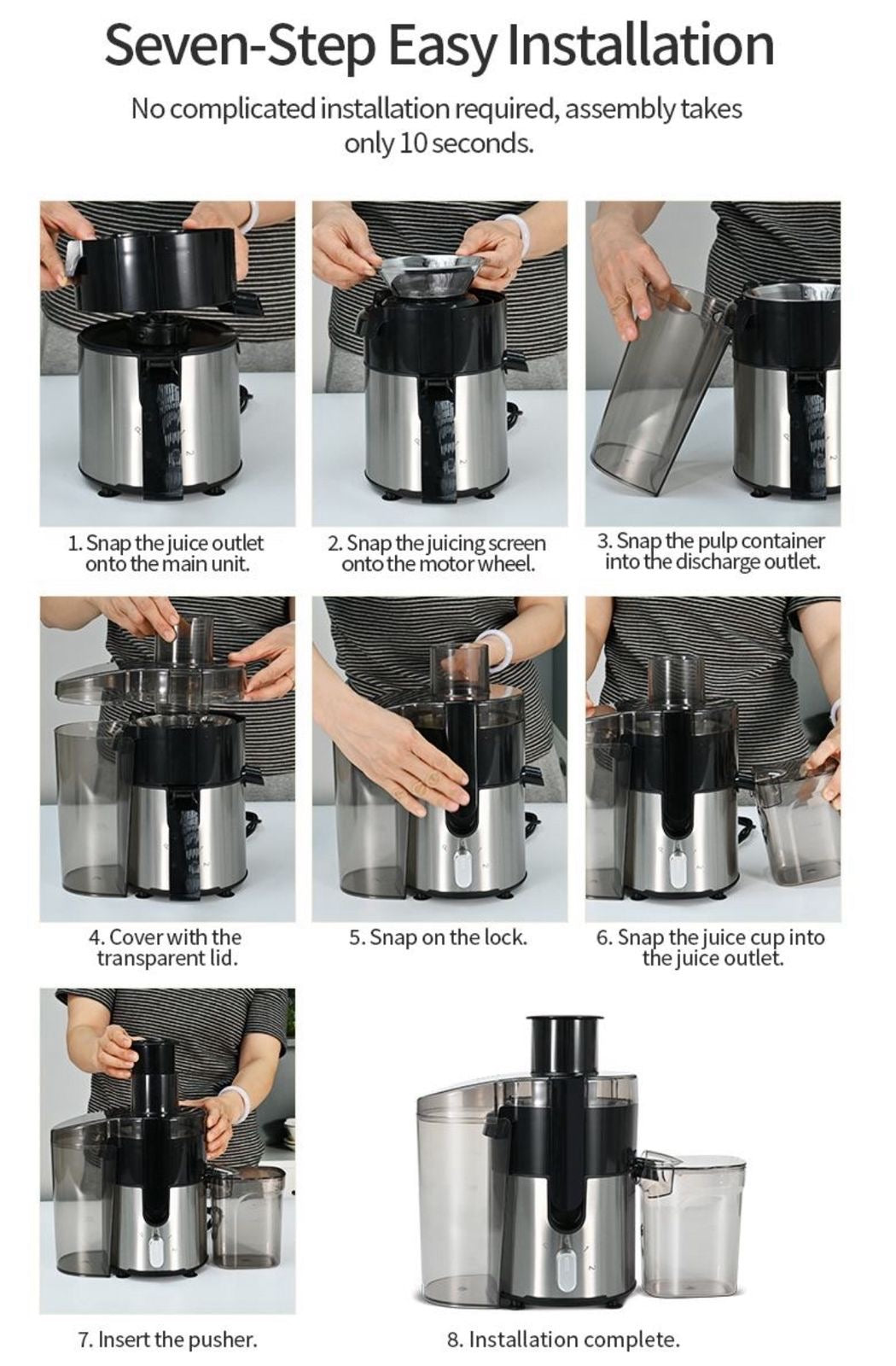 Extractor de Jugos, Licuadora, Molinillo, Moledor de Carnes -850W- (4 en 1) (Cod.808)