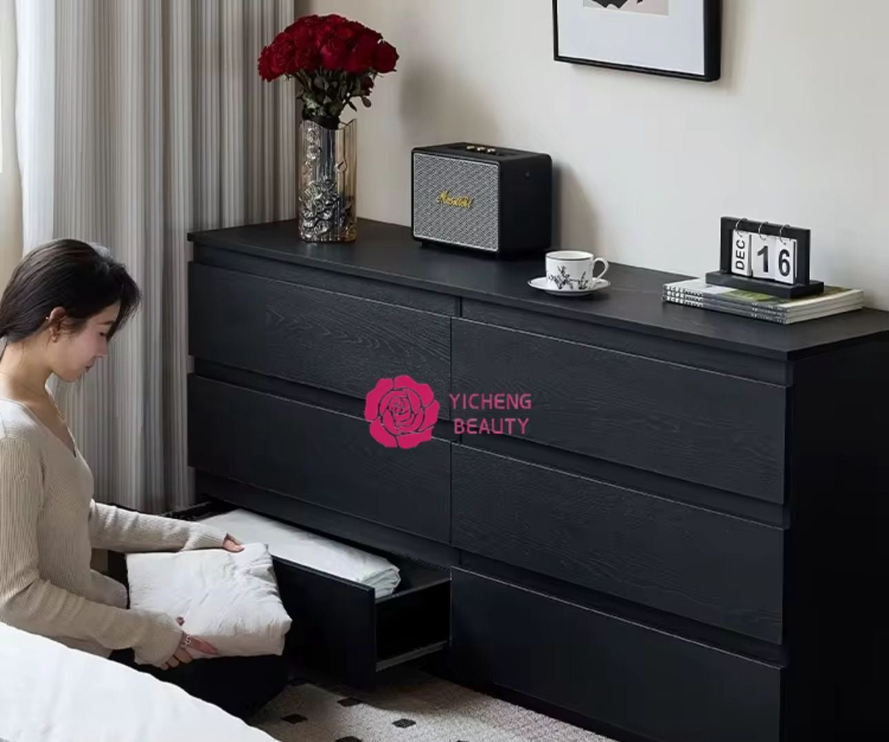 🧺 Gavetero Armario de Almacenamiento con 6 Cajones Color Negro – Organización Práctica. (Cod. 80025-2) *-Color Negro-*
💰RD$5,995