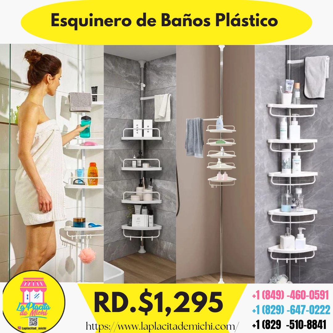 🚿 Organizador Esquinero Extensible para Ducha
✨ (Cod. SH-202)
💰RD$1,295