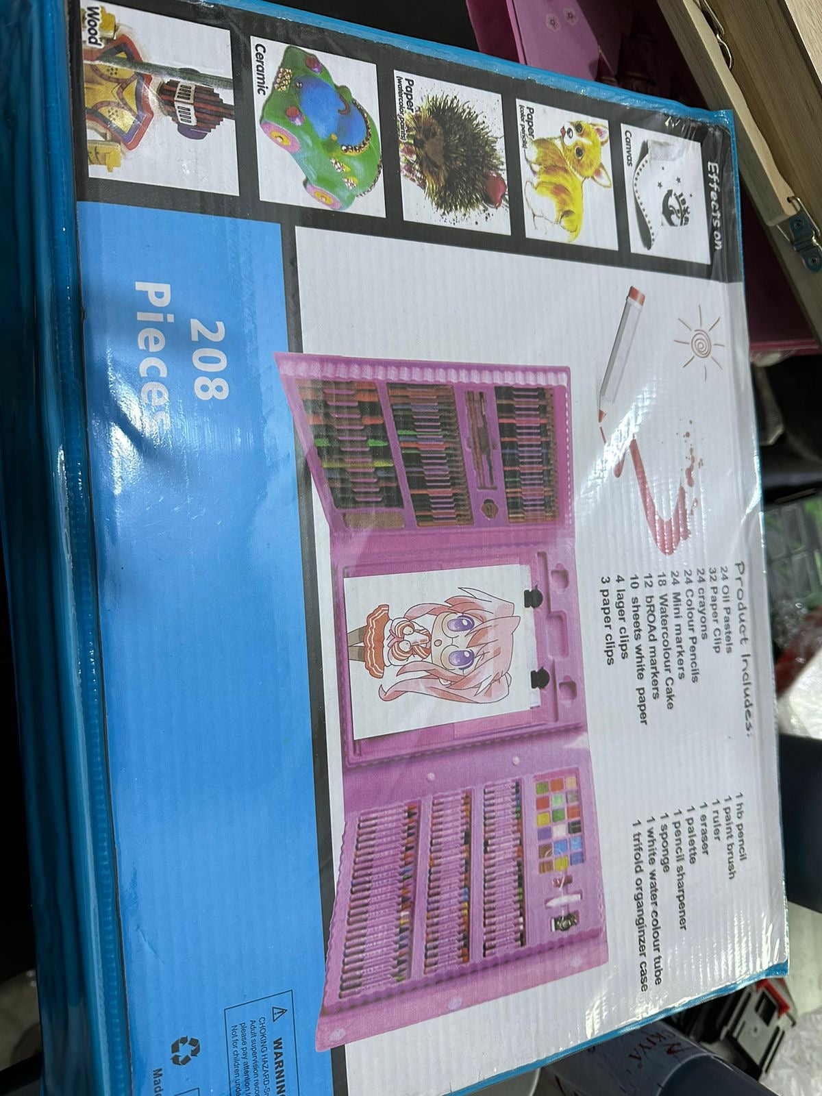 🎨 Super Mega Art Set 208 piezas – ¡La herramienta perfecta para dejar volar la imaginación en esta vuelta a clases! 🏫✏️