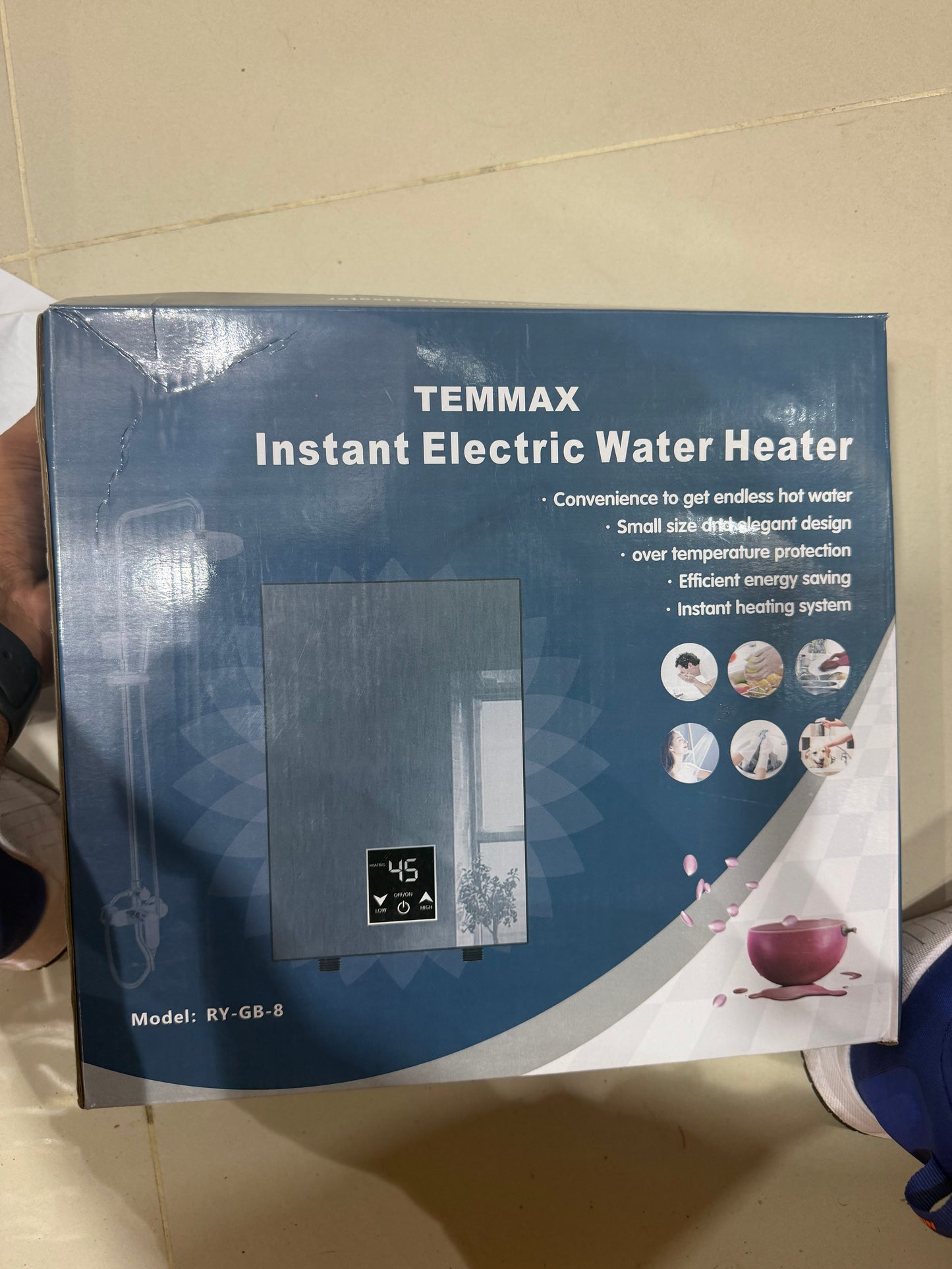 🚿✨ CALENTADOR ELÉCTRICO INSTANTÁNEO TEMMAX – AGUA CALIENTE AL INSTANTE ✨🚿 (Cod. RY-GB-8)
💰RD$5,995 ¡OFERTA ESPECIAL!
(NO INCLUYE DUCHA)