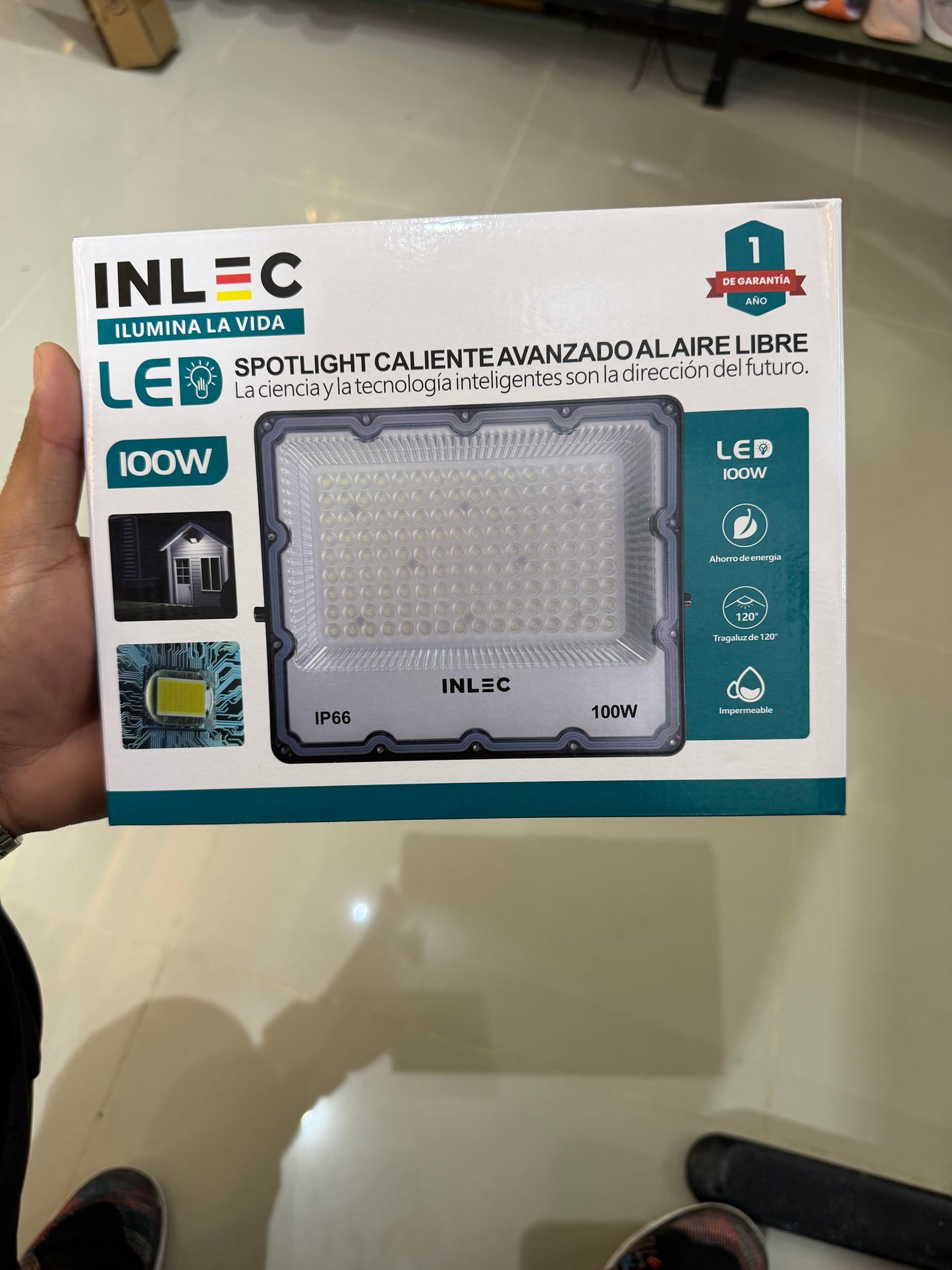 💡🔥 REFLECTOR LED ELÉCTRICO EXTERIOR INLEC 100W – POTENCIA QUE SE NOTA 🔥💡(Cod.810-390)
💰RD$1,495