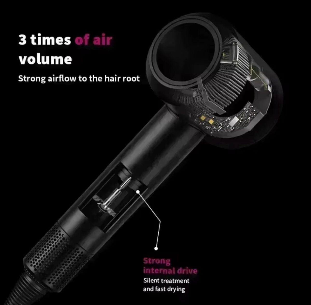💨 Secador de Pelo Supersónico + Accesorios (Cod.026)