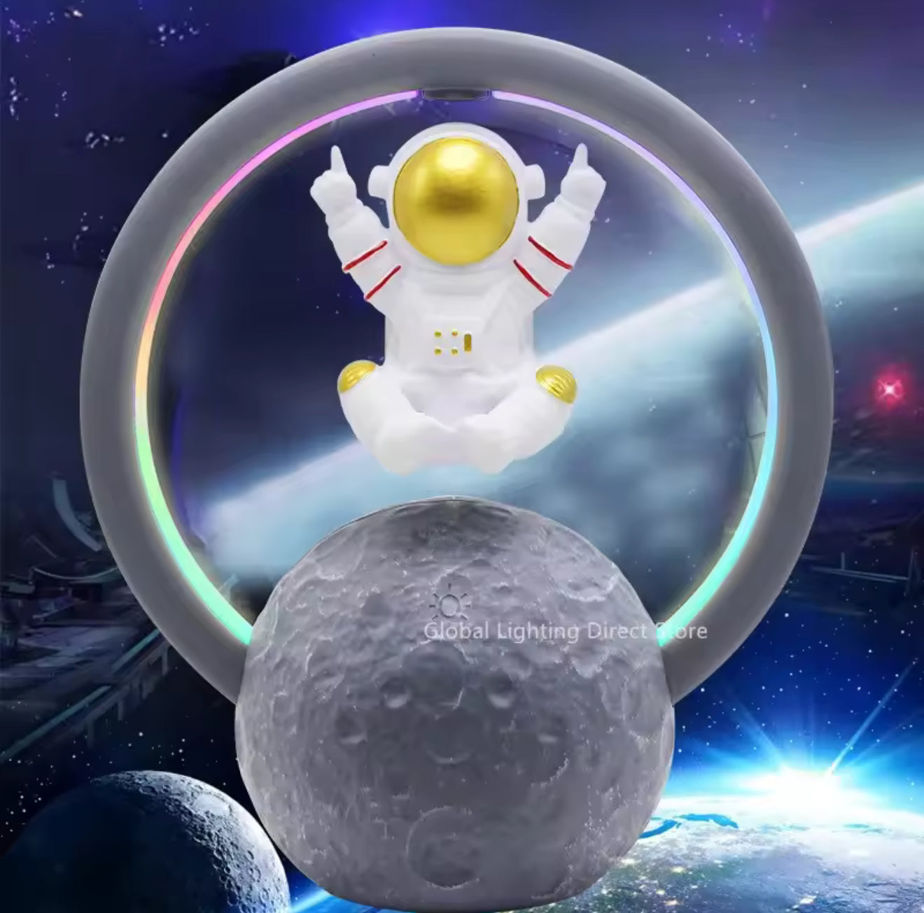 🚀✨ Bocina Astronauta Flotante con Luz LED 3D (Modelo Y-598) ✨🚀
💰RD$1,995