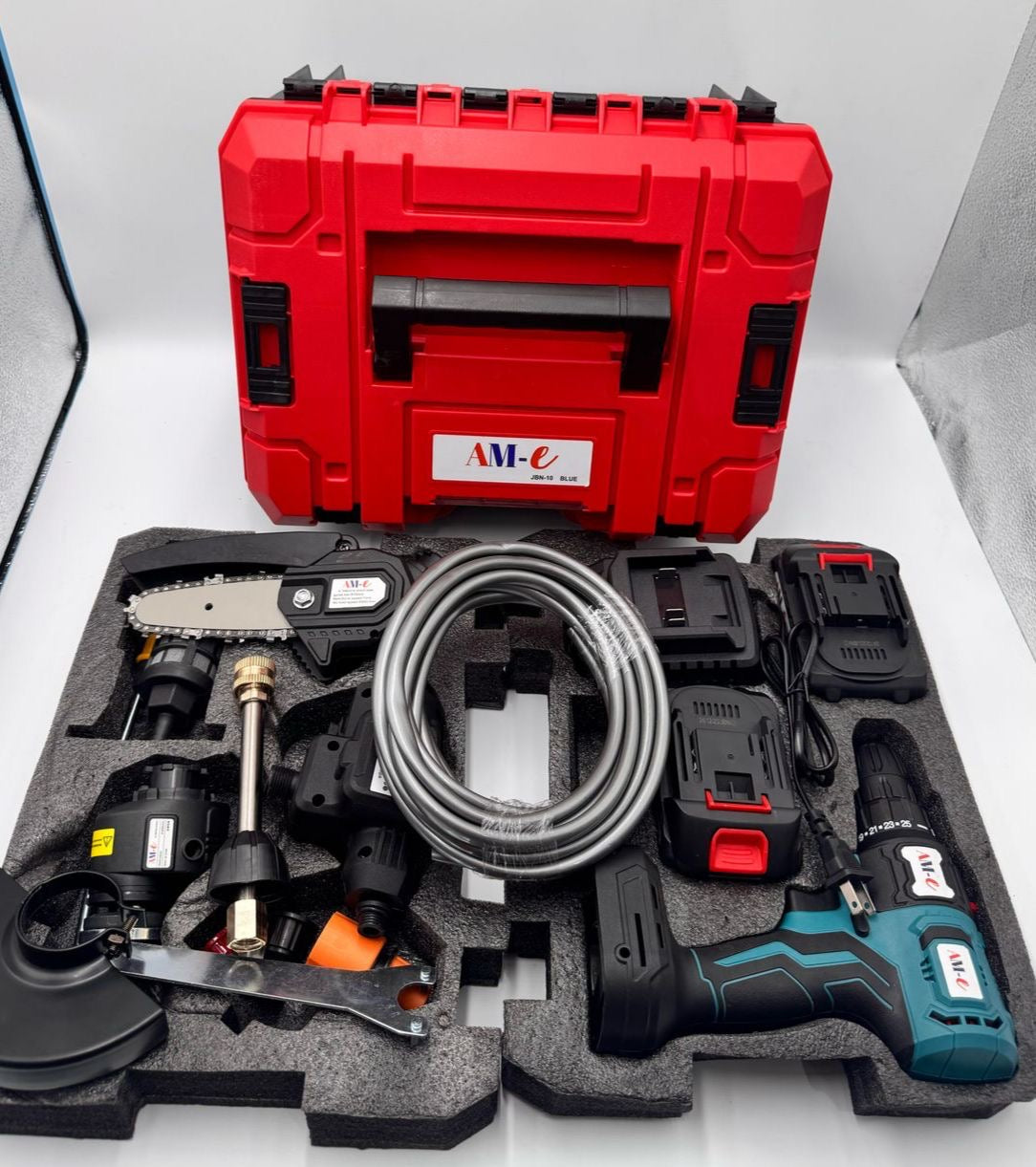 Maletín Kit 3 en 1
Taladro, Sierra, Hidrolavadora 48v
(Cod. JBN-10)