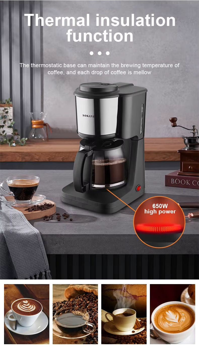 Cafetera Eléctrica *SOKANY*(Cod.SK-125)