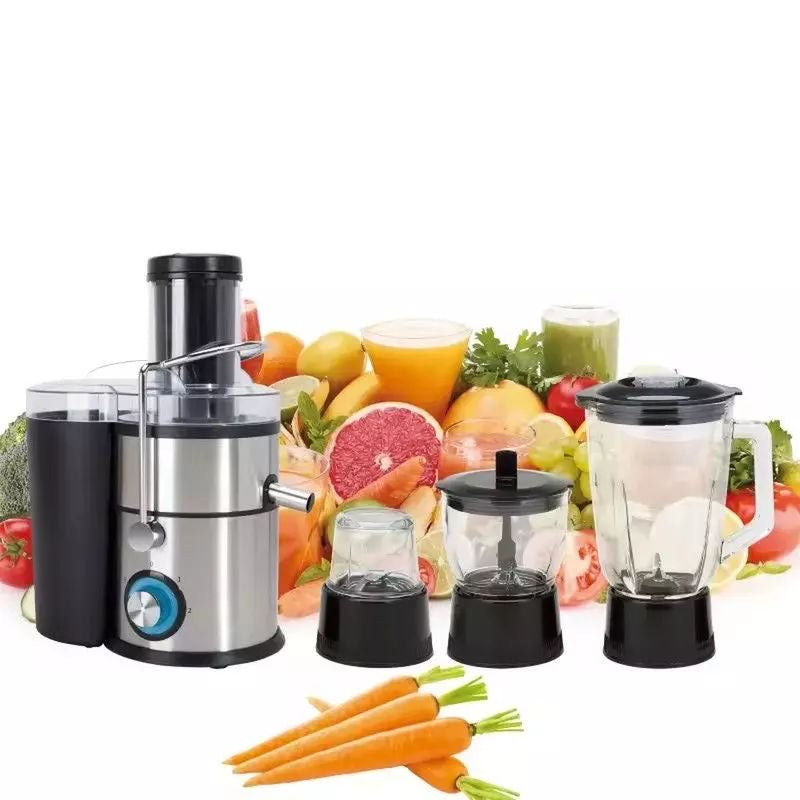Extractor de Jugos, Licuadora, Molinillo, Moledor de Carnes -850W- (4 en 1) (Cod.808)