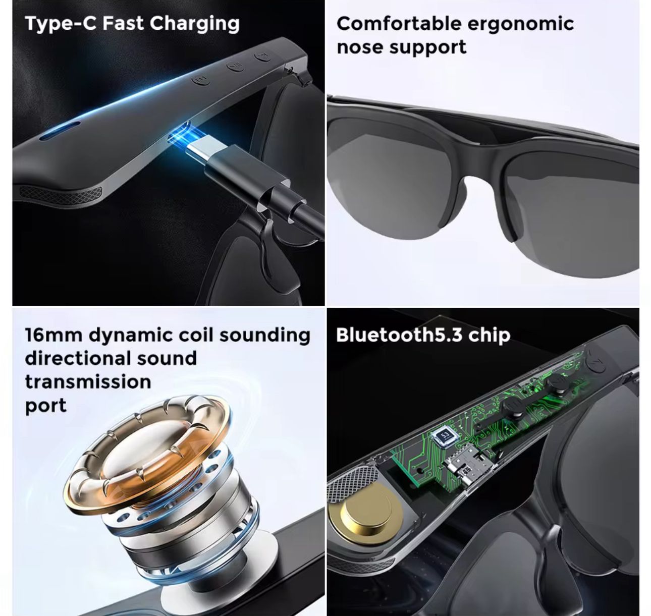 🕶️✨ Gafas Inteligentes con Bluetooth + Traducción en Tiempo Real con IA
(Cod.xg88)
