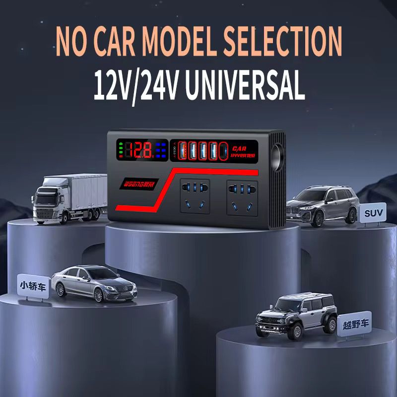 ⚡ Energía donde vayas
🔌 Convertidor de Potencia 200W para Coche (Cod.Hy-0403)