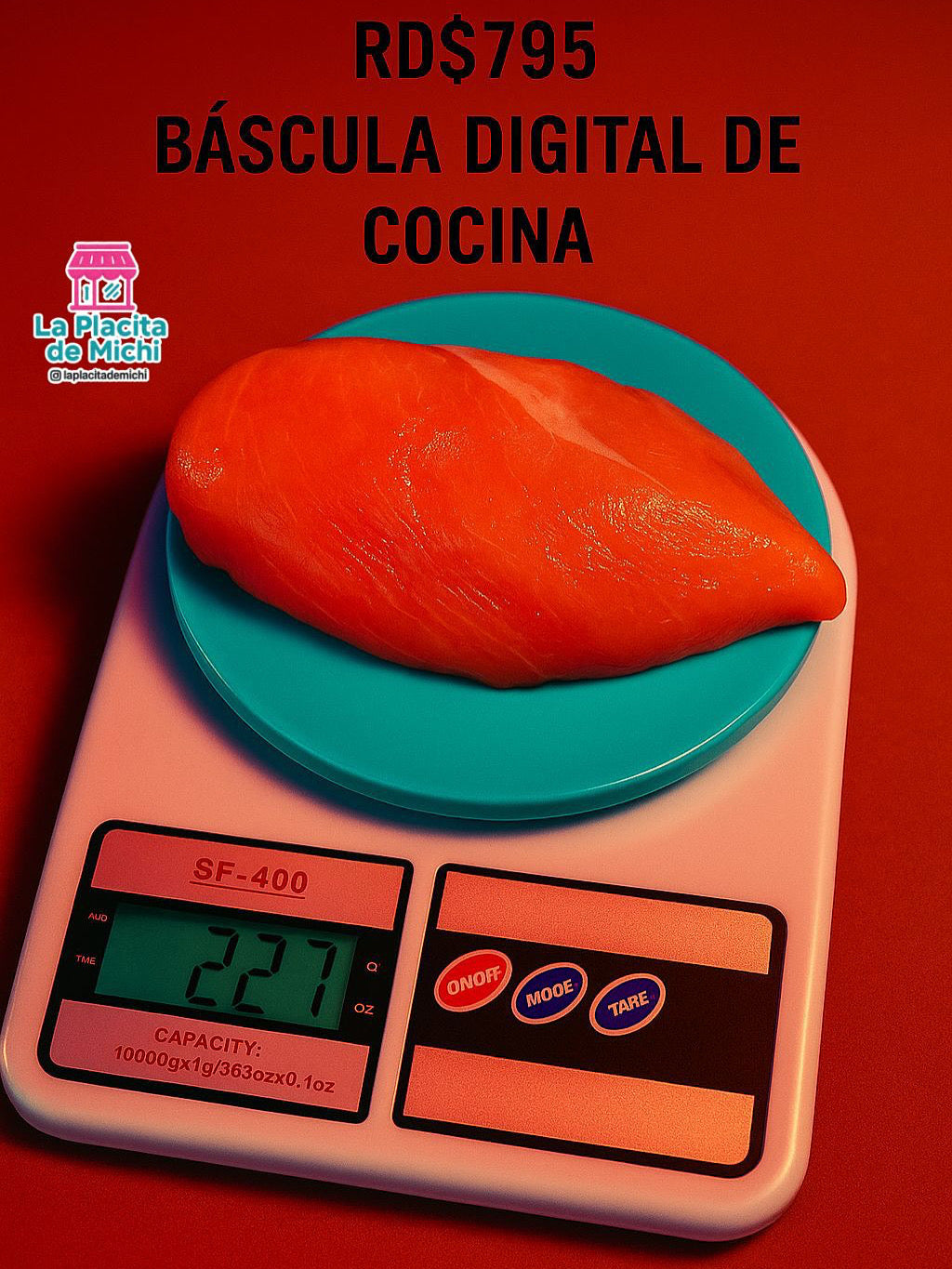 📏✨ Balanza para Alimentos (Cod SF-400) ✨📏
💰RD$795