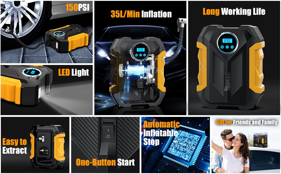 Bomba de compresor de Aire para Vehiculo (Cod.1399-1)