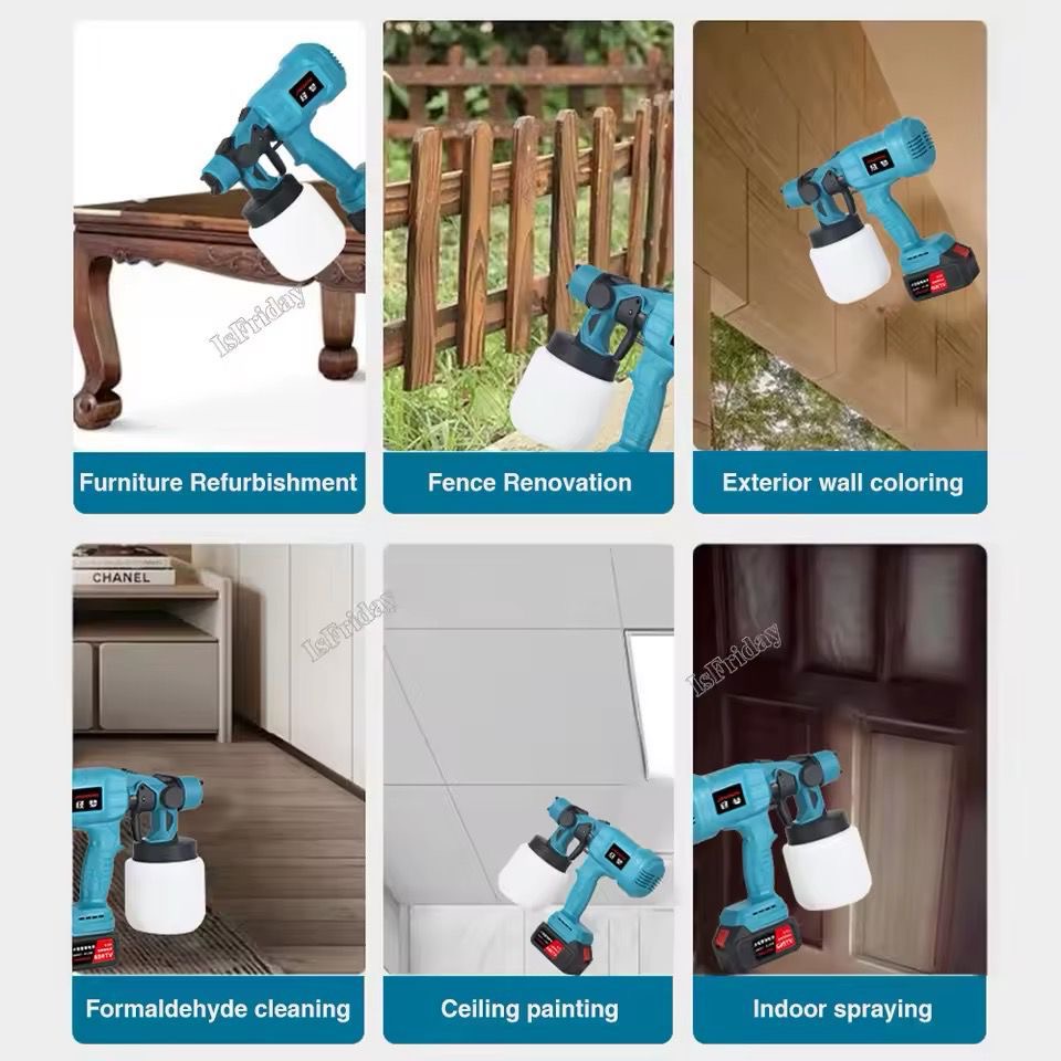 🎨🔫 Pistola Eléctrica de Pintura Portátil 🔥 (48v) (Cod.MT01)